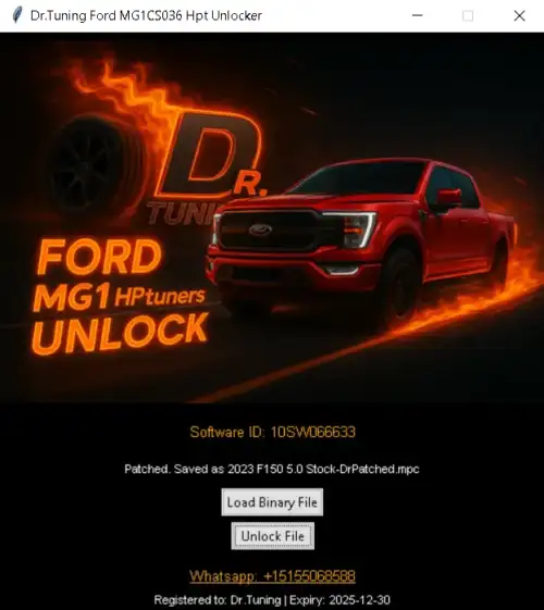 Ford MG1CS036 unlock